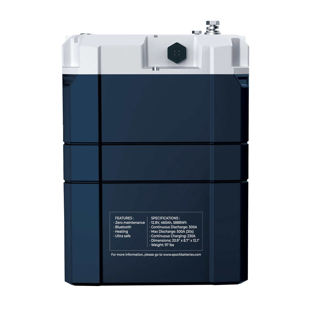 Epoch 12V 460Ah V2 Elite Series LiFePO4 Battery (5.89kWh)