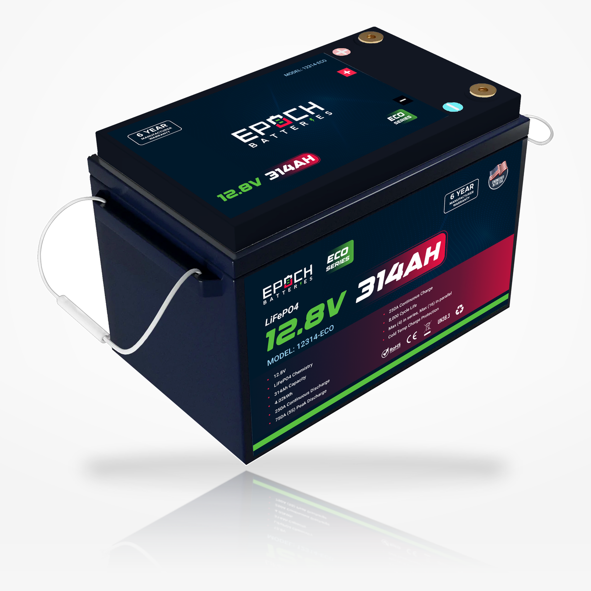 Epoch 12V 314Ah Eco Series LiFePO4 Battery (4.02kWh)