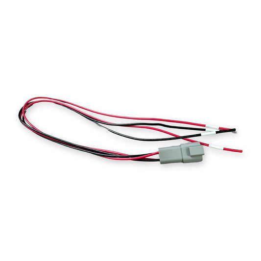BB10 2CH output harness for Wet Sounds 9502 amp with 4-pin plug and labeled leads