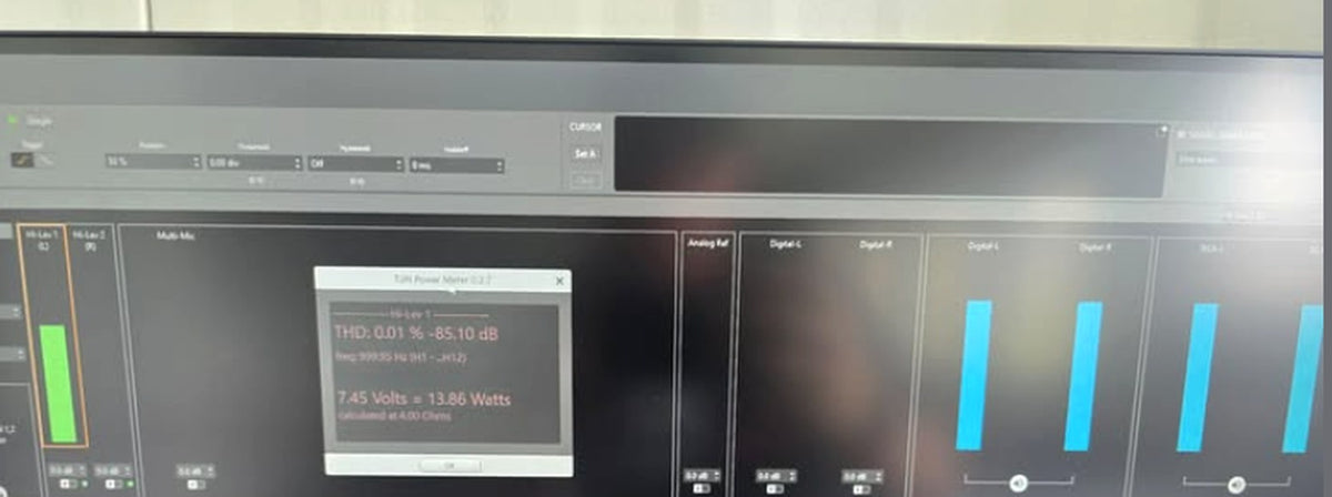 Send Tune Send: Hertz amp tuned on the bench with a professional analyzer